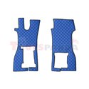 Floor mat F-CORE SCANIA, on the whole floor, ECO-LEATHER, quantity per set 4 szt. (material - eco-leather, colour - blue, conver