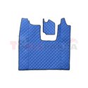 Floor mat F-CORE SCANIA, on the whole floor, ECO-LEATHER, quantity per set 4 szt. (material - eco-leather, colour - blue, conver