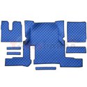 Floor mat F-CORE, on the whole floor, ECO-LEATHER, quantity per set 7 szt. (material - eco-leather, colour - blue, automatic tra