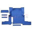 Floor mat F-CORE, on the whole floor, ECO-LEATHER, quantity per set 7 szt. (material - eco-leather, colour - blue, automatic tra