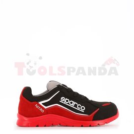 SPARCO Safety shoes model: NITRO, size: 45, safety category: S3, SRC, material: net/suede, colour: black/red/white, shoe nose: c