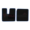 Floor mat F-CORE MAN, driver + passenger, VELOUR, quantity per set 2 szt. (material - velours, colour - blue) MAN TGX 09.07-