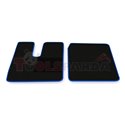 Floor mat F-CORE MAN, driver + passenger, VELOUR, quantity per set 2 szt. (material - velours, colour - blue) MAN TGX 09.07-