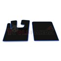 Floor mat F-CORE DAF, driver + passenger, VELOUR, quantity per set 2 szt. (material - velours, colour - blue) DAF XF 105 10.05-