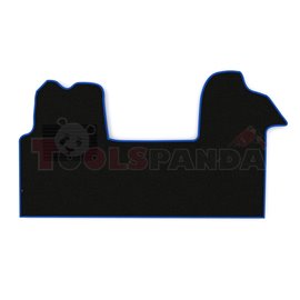 Floor mat F-CORE RENAULT, driver + passenger, VELOUR, quantity per set 1 szt. (material - velours, colour - blue, double passeng