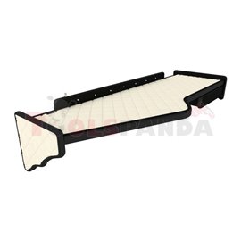 Cabin shelf (extra drawer under table top, long, (PL) panel LED - światło białe, long, colour: champagne, series: ELEGANCE) SCAN