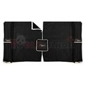 Driver’s cab curtains (suede) ELEGANCE, quantity per kit: 7pcs champagne, cab type: SUPER SPACE DAF XF 105, XF 106, XF 95 01.02-