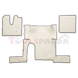 Floor mat F-CORE MAN, on the whole floor, ECO-LEATHER, quantity per set 3 szt. (material - eco-leather, colour - champagne, manu