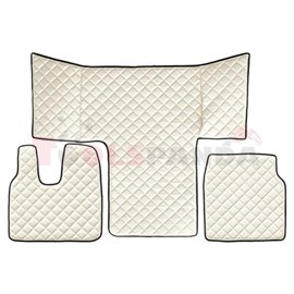 Floor mat F-CORE MAN, on the whole floor, ECO-LEATHER, quantity per set 3 szt. (material - eco-leather, colour - champagne, cab 