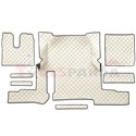 Floor mat F-CORE, on the whole floor, ECO-LEATHER, quantity per set 7 szt. (material - eco-leather, colour - champagne, automati