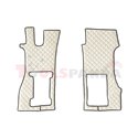 Floor mat F-CORE SCANIA, on the whole floor, ECO-LEATHER, quantity per set 3 szt. (material - eco-leather, colour - champagne, p