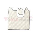 Floor mat F-CORE SCANIA, on the whole floor, ECO-LEATHER, quantity per set 4 szt. (material - eco-leather, colour - champagne, c