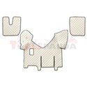 Floor mat F-CORE IVECO, on the whole floor, ECO-LEATHER, quantity per set 4 szt. (material - eco-leather, colour - champagne, ma