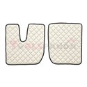 Floor mat F-CORE IVECO, on the whole floor, ECO-LEATHER, quantity per set 4 szt. (material - eco-leather, colour - champagne, ma