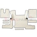 Floor mat F-CORE, on the whole floor, ECO-LEATHER, quantity per set 7 szt. (material - eco-leather, colour - champagne, automati