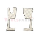 Floor mat F-CORE MERCEDES, on the whole floor, ECO-LEATHER, quantity per set 3 szt. (material - eco-leather, colour - champagne,