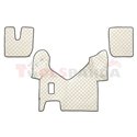 Floor mat F-CORE IVECO, on the whole floor, ECO-LEATHER, quantity per set 3 szt. (material - eco-leather, colour - champagne, ma