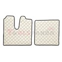 Floor mat F-CORE, on the whole floor, ECO-LEATHER, quantity per set 3 szt. (material - eco-leather, colour - champagne, automati