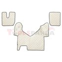 Floor mat F-CORE IVECO, on the whole floor, ECO-LEATHER, quantity per set 3 szt. (material - eco-leather, colour - champagne, au