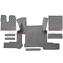 Floor mat F-CORE, on the whole floor, ECO-LEATHER, quantity per set 7 szt. (material - eco-leather, colour - grey, automatic tra