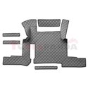 Floor mat F-CORE, on the whole floor, ECO-LEATHER, quantity per set 7 szt. (material - eco-leather, colour - grey, automatic tra