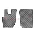 Floor mat F-CORE DAF, on the whole floor, ECO-LEATHER, quantity per set 3 szt. (material - eco-leather, colour - grey, manual tr