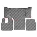 Floor mat F-CORE MAN, on the whole floor, ECO-LEATHER, quantity per set 3 szt. (material - eco-leather, colour - grey, cab L, ca