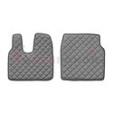 Floor mat F-CORE MAN, on the whole floor, ECO-LEATHER, quantity per set 3 szt. (material - eco-leather, colour - grey, cab L, ca