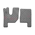 Floor mat F-CORE RENAULT, on the whole floor, ECO-LEATHER, quantity per set 3 szt. (material - eco-leather, colour - grey, high 