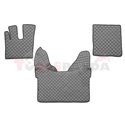 Floor mat F-CORE DAF, on the whole floor, ECO-LEATHER, quantity per set 3 szt. (material - eco-leather, colour - grey, automatic