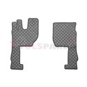 Floor mat F-CORE VOLVO, on the whole floor, ECO-LEATHER, quantity per set 3 szt. (material - eco-leather, colour - grey, automat