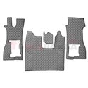 Floor mat F-CORE SCANIA, on the whole floor, ECO-LEATHER, quantity per set 4 szt. (material - eco-leather, colour - grey, conver