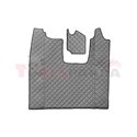 Floor mat F-CORE SCANIA, on the whole floor, ECO-LEATHER, quantity per set 4 szt. (material - eco-leather, colour - grey, conver