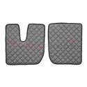 Floor mat F-CORE IVECO, on the whole floor, ECO-LEATHER, quantity per set 4 szt. (material - eco-leather, colour - grey, manual 