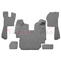 Floor mat F-CORE SCANIA, on the whole floor, ECO-LEATHER, quantity per set 5 szt. (material - eco-leather, colour - grey, automa