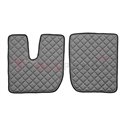 Floor mat F-CORE IVECO, on the whole floor, ECO-LEATHER, quantity per set 3 szt. (material - eco-leather, colour - grey, manual 