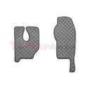 Floor mat F-CORE MERCEDES, on the whole floor, ECO-LEATHER, quantity per set 3 szt. (material - eco-leather, colour - grey, Fixe