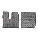 Floor mat F-CORE, on the whole floor, ECO-LEATHER, quantity per set 7 szt. (material - eco-leather, colour - grey, automatic tra