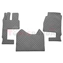 Floor mat F-CORE MERCEDES, on the whole floor, ECO-LEATHER, quantity per set 3 szt. (material - eco-leather, colour - grey, conv