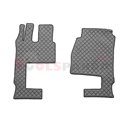 Floor mat F-CORE MERCEDES, on the whole floor, ECO-LEATHER, quantity per set 3 szt. (material - eco-leather, colour - grey, conv