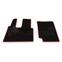 Floor mat F-CORE MERCEDES, driver + passenger, VELOUR, quantity per set 2 szt. (material - velours, colour - red) MERCEDES ACTRO