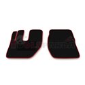 Floor mat F-CORE VOLVO, driver + passenger, VELOUR, quantity per set 2 szt. (material - velours, colour - red) VOLVO FH 12, FH 1