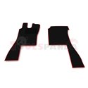 Floor mat F-CORE SCANIA, driver + passenger, VELOUR, quantity per set 2 szt. (material - velours, colour - red) SCANIA 4 05.95-0