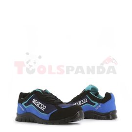 SPARCO Safety shoes model: NITRO, size: 43, safety category: S3, SRC, material: net/suede, colour: black/blue/green, shoe nose: 