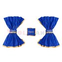 Driver’s cab curtains (wide cab, suede) CLASSIC, quantity per kit: 5pcs blue, cab type: XXL MAN TGA, TGX 04.00-