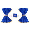 Driver’s cab curtains (suede) CLASSIC, quantity per kit: 5pcs blue, cab type: SPACE DAF XF 105, XF 106, XF 95 01.02-