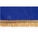 Driver’s cab curtains (suede) CLASSIC, quantity per kit: 5pcs blue, cab type: SPACE DAF XF 105, XF 106, XF 95 01.02-