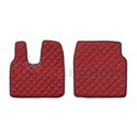 Floor mat F-CORE MAN, on the whole floor, ECO-LEATHER, quantity per set 3 szt. (material - eco-leather, colour - red, cab L, cab