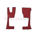 Floor mat F-CORE MERCEDES, on the whole floor, ECO-LEATHER, quantity per set 3 szt. (material - eco-leather, colour - red, narro