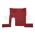 Floor mat F-CORE MAN, on the whole floor, ECO-LEATHER, quantity per set 3 szt. (material - eco-leather, colour - red, manual tra